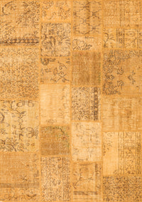 Patchwork Orange Transitional Rug, con1889org