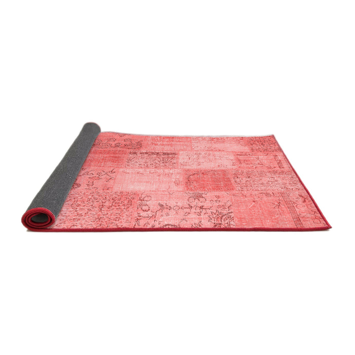 Patchwork Red Transitional Area Rugs