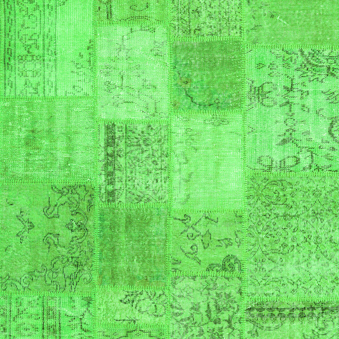 Patchwork Green Transitional Rug, con1889grn