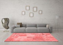 Transitional Red Washable Rugs