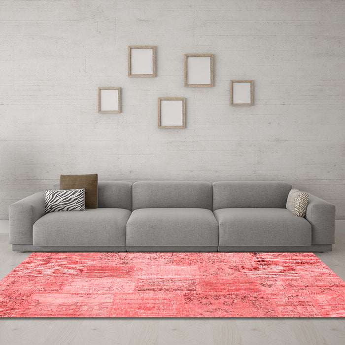 Transitional Red Washable Rugs