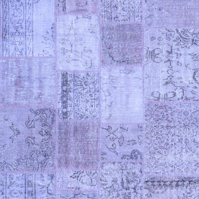 Patchwork Blue Transitional Rug, con1889blu