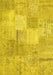 Patchwork Yellow Transitional Rug, con1889yw