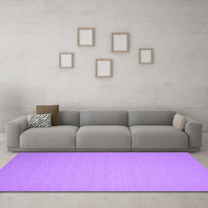 Machine Washable Abstract Purple Contemporary Area Rugs in a Living Room, wshcon188pur