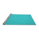 Sideview of Machine Washable Abstract Light Blue Contemporary Rug, wshcon188lblu