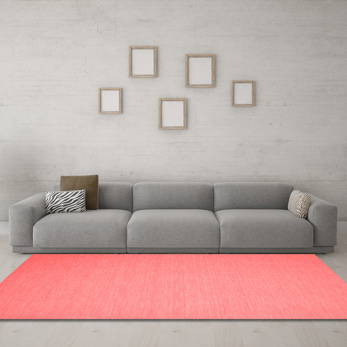 Contemporary Red Washable Rugs