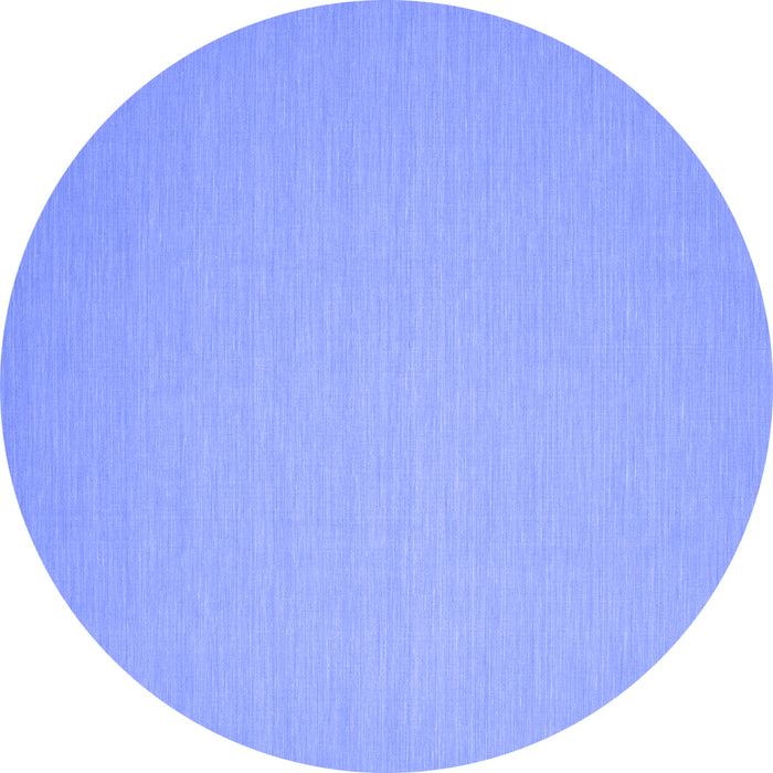 Round Machine Washable Abstract Blue Contemporary Rug, wshcon188blu