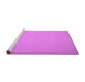 Sideview of Machine Washable Abstract Pink Contemporary Rug, wshcon188pnk