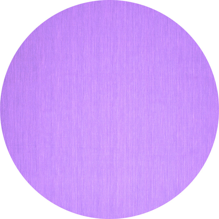 Round Machine Washable Abstract Purple Contemporary Area Rugs, wshcon188pur