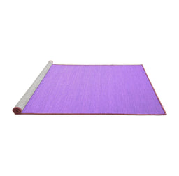 Sideview of Machine Washable Abstract Purple Contemporary Area Rugs, wshcon188pur