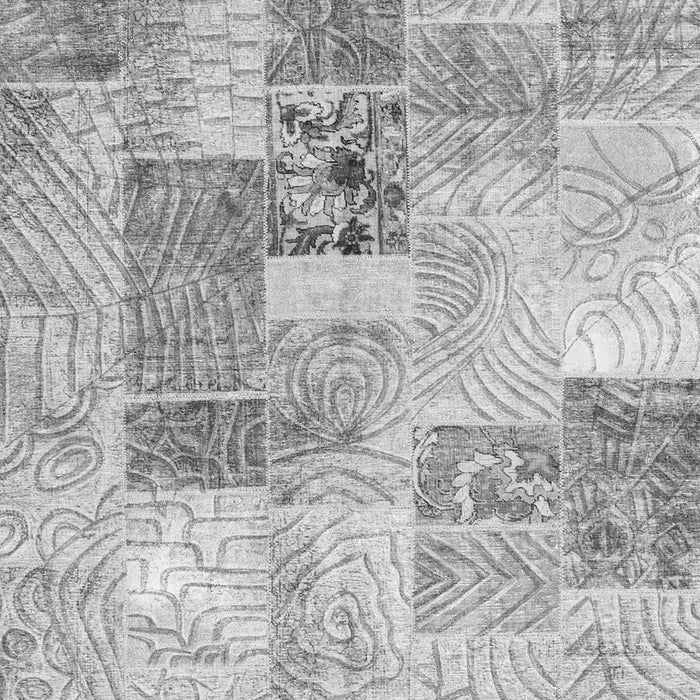 Patchwork Gray Transitional Rug, con1890gry