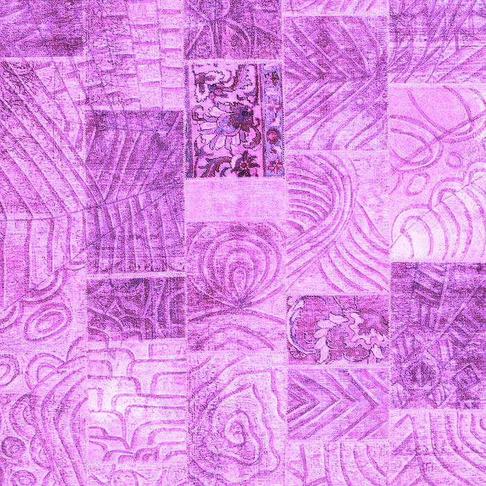 Patchwork Purple Transitional Rug, con1890pur