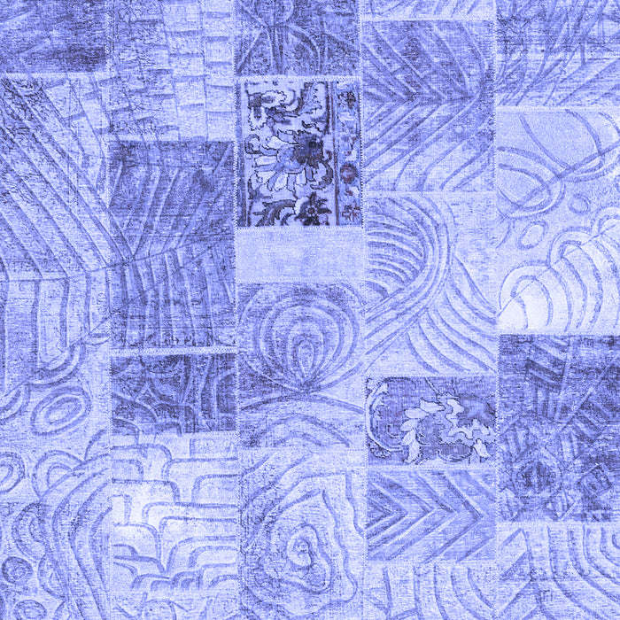 Patchwork Blue Transitional Rug, con1890blu