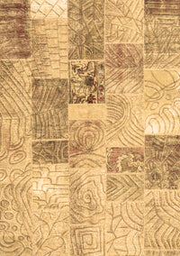 Patchwork Brown Transitional Rug, con1890brn