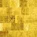 Square Patchwork Yellow Transitional Rug, con1890yw