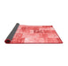 Patchwork Red Transitional Area Rugs