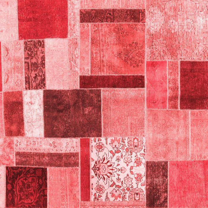 Patchwork Red Transitional Rug, con1891red
