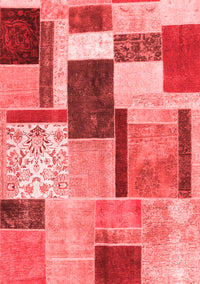 Patchwork Red Transitional Rug, con1891red