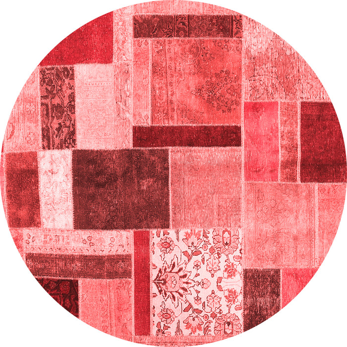 Patchwork Red Transitional Rug, con1891red