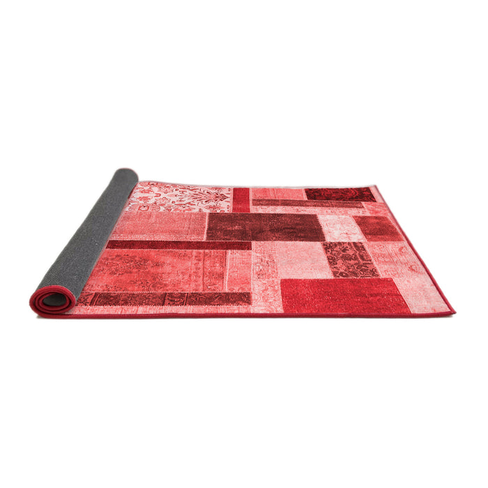 Patchwork Red Transitional Area Rugs
