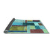 Sideview of Patchwork Light Blue Transitional Rug, con1891lblu