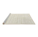 Serging Thickness of Machine Washable Contemporary Blanched Almond Beige Rug, wshcon1892