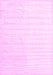 Machine Washable Solid Pink Modern Rug, wshcon1892pnk