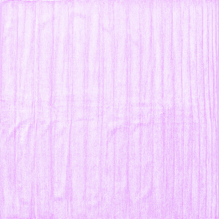 Square Machine Washable Solid Purple Modern Area Rugs, wshcon1892pur