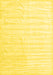 Machine Washable Solid Yellow Modern Rug, wshcon1892yw