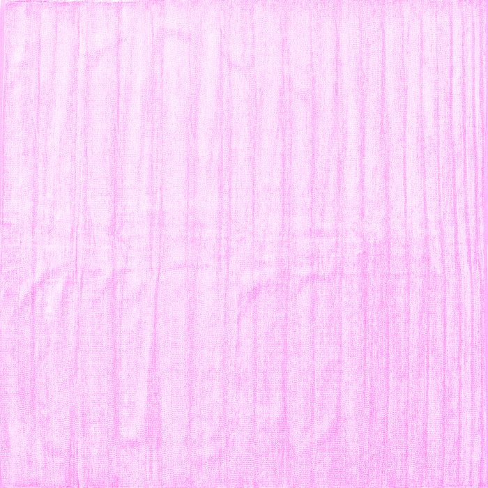 Square Solid Pink Modern Rug, con1892pnk