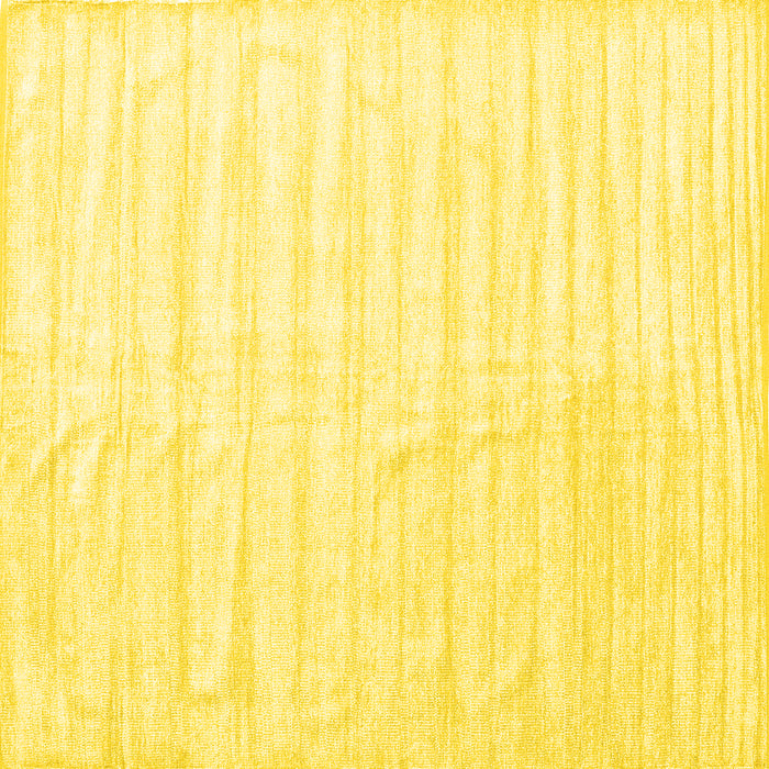 Square Solid Yellow Modern Rug, con1892yw