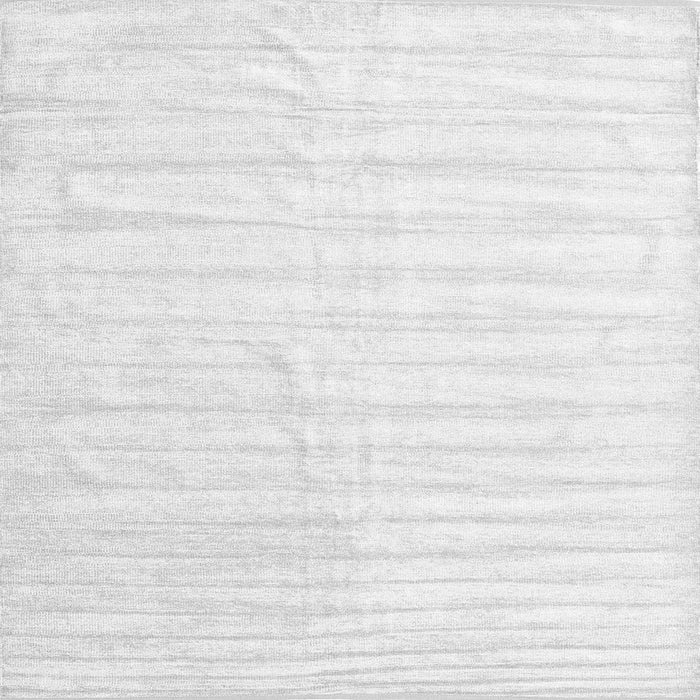 Round Machine Washable Solid Gray Modern Rug, wshcon1892gry