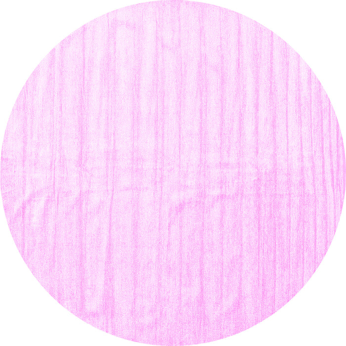 Round Solid Pink Modern Rug, con1892pnk