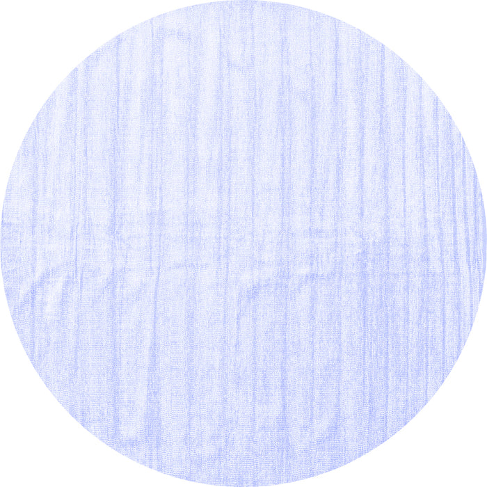 Round Solid Blue Modern Rug, con1892blu