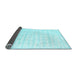 Sideview of Solid Light Blue Modern Rug, con1892lblu