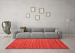 Machine Washable Abstract Orange Contemporary Area Rugs in a Living Room, wshcon1893org