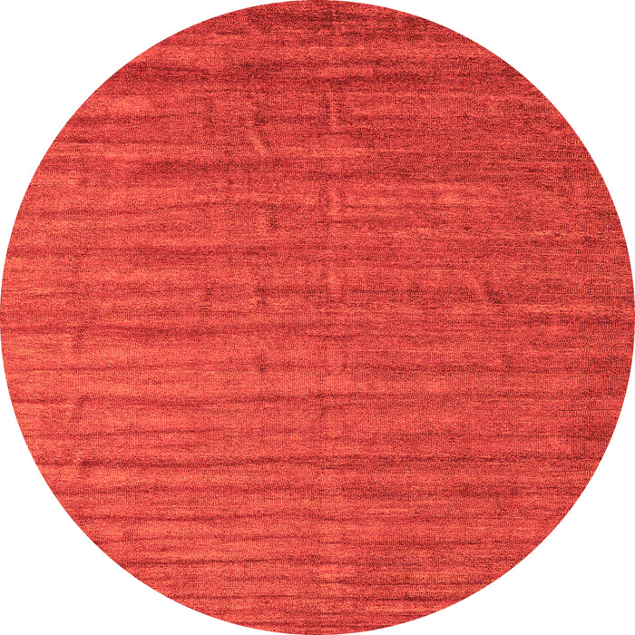 Square Abstract Orange Contemporary Rug, con1893org