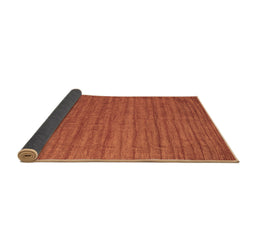 Sideview of Abstract Brown Contemporary Rug, con1893brn