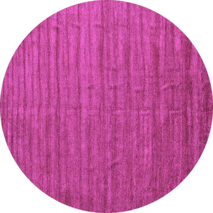 Round Abstract Purple Contemporary Rug, con1893pur