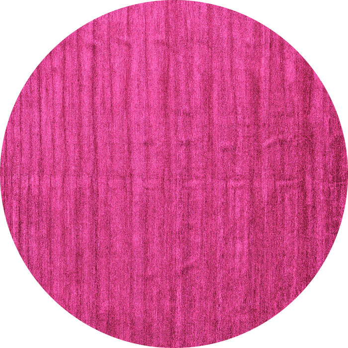 Round Abstract Pink Contemporary Rug, con1893pnk