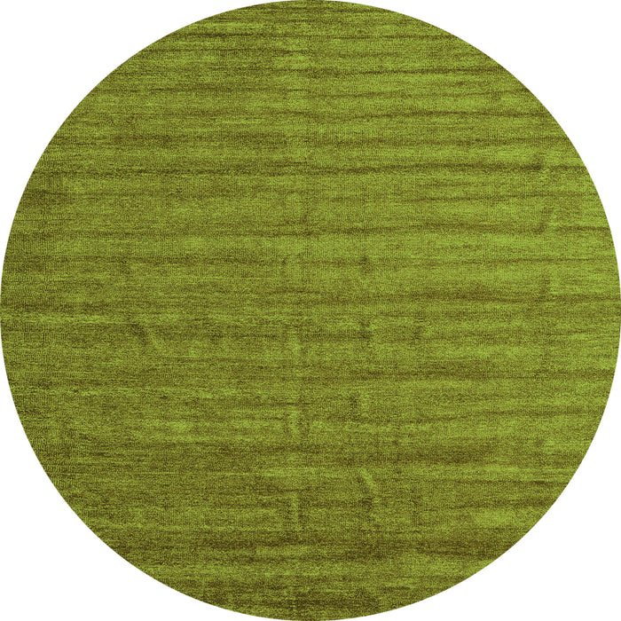 Square Abstract Green Contemporary Rug, con1893grn