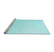 Sideview of Machine Washable Solid Light Blue Modern Rug, wshcon1894lblu