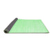 Sideview of Solid Emerald Green Modern Rug, con1894emgrn