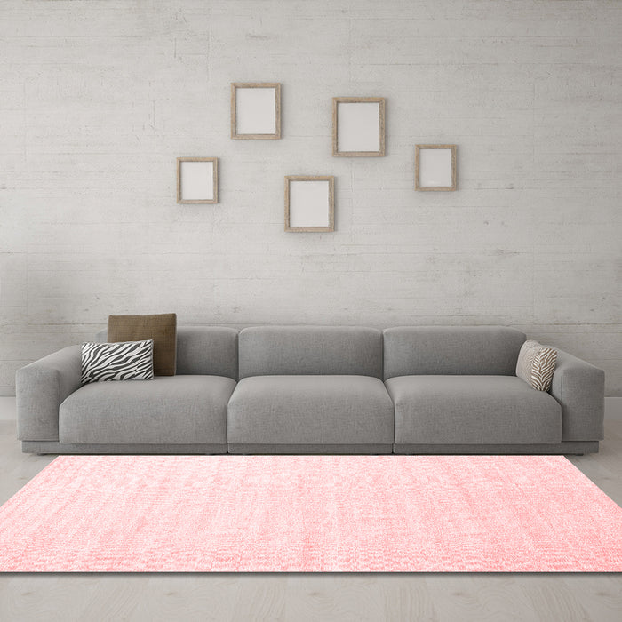Modern Red Washable Rugs