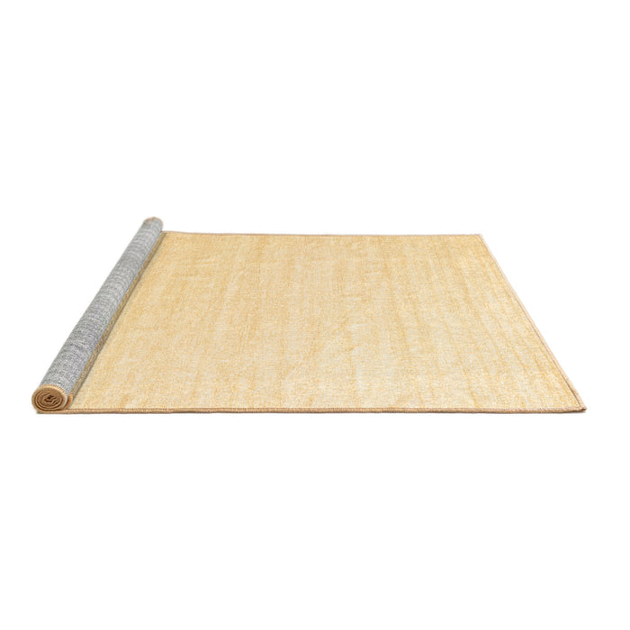 Sideview of Machine Washable Solid Brown Modern Rug, wshcon1894brn