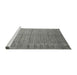 Serging Thickness of Machine Washable Contemporary Dark Gray Rug, wshcon1895