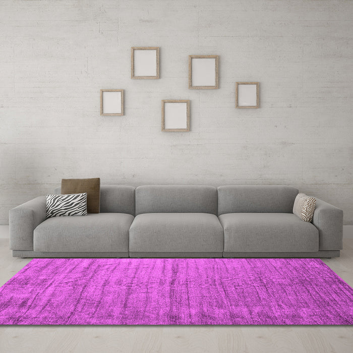 Machine Washable Abstract Pink Contemporary Rug in a Living Room, wshcon1895pnk