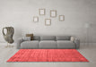 Contemporary Red Washable Rugs