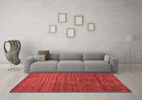 Machine Washable Abstract Red Contemporary Rug, wshcon1896red