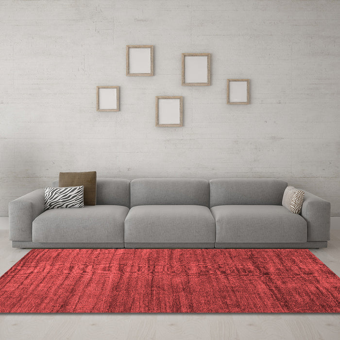 Contemporary Red Washable Rugs